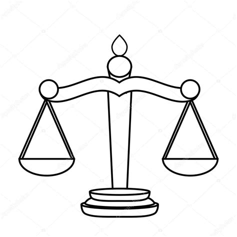 Justice Balance Scale Drawing – Warehouse of Ideas