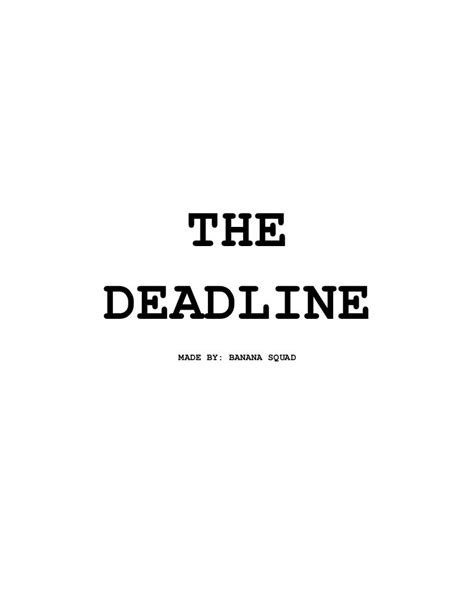 截止日期為什麼叫deadline? - 每日頭條