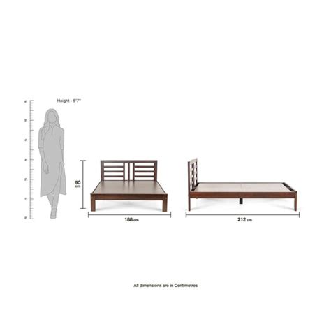 Double Wooden Cot | Reem Bed Frame