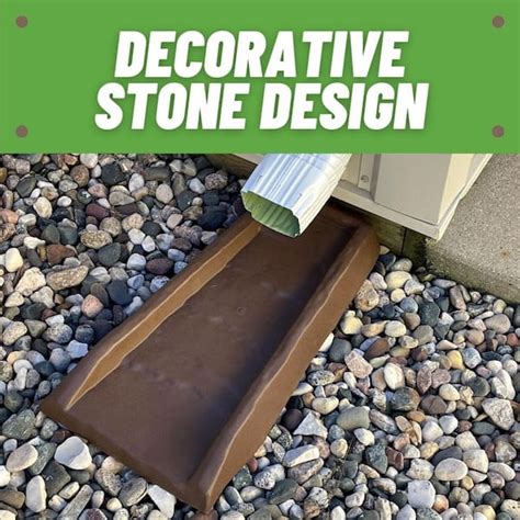 Buy Splash Block Chocolate Gutter Downspout (2-Pack) Online at Lowest ...