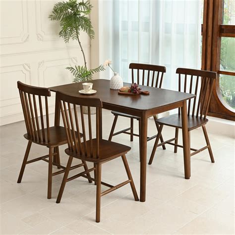 Solid Wood Dining Chairs Set Of 4