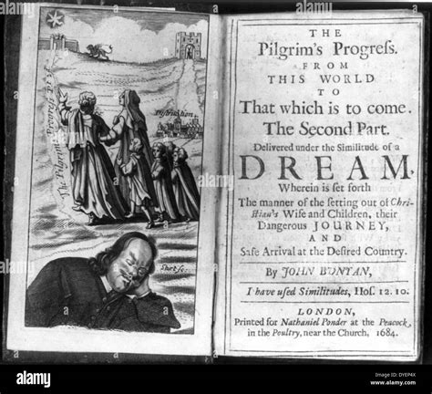 Frontis title page from the pilgrims progress by john bunyan Black and ...