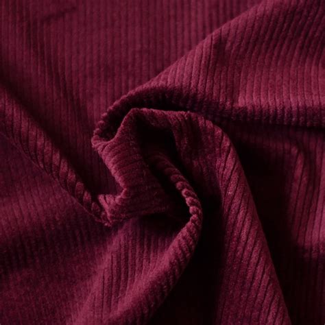Tissu velours grosses côtes | Bordeaux | stretch - A&A Patrons