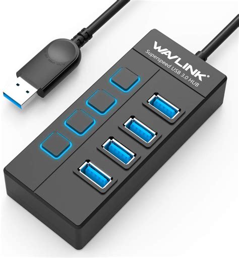 WAVLINK USB 3.0 Hub, 4-Port USB3.0 Type A Adapter India | Ubuy