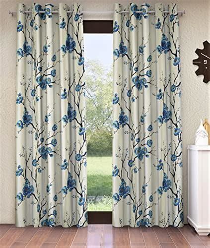 Buy Fashion String Polyester 2 Pieces Door Curtain Set, 7 Feet Long ...