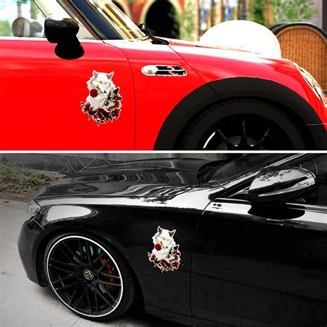 Buy 3D Wall Window Decals Stickers Rose Vinyl Self-Adhesive Wolf ...