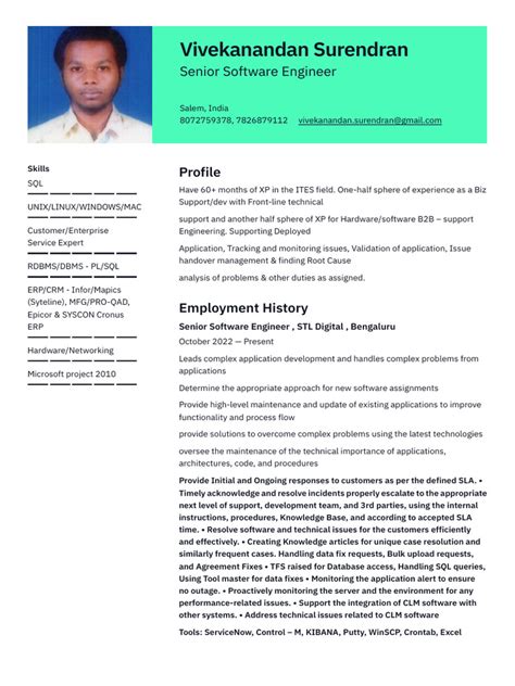 Vivekanandan Profile Latest | PDF