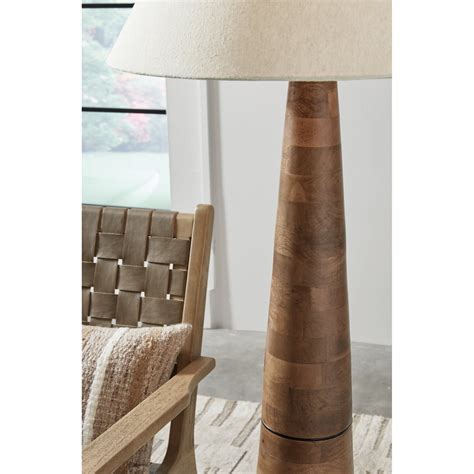 Ashley Signature Design Danset L329101 Wood Floor Lamp | Dunk & Bright ...
