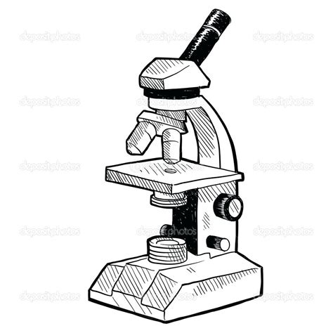 Image result for Microscope Basic Drawing
