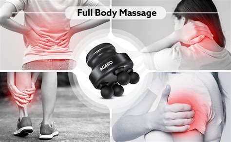 AGARO Royal Deep Tissue Body Massager with 4 Interchangeable Heads ...