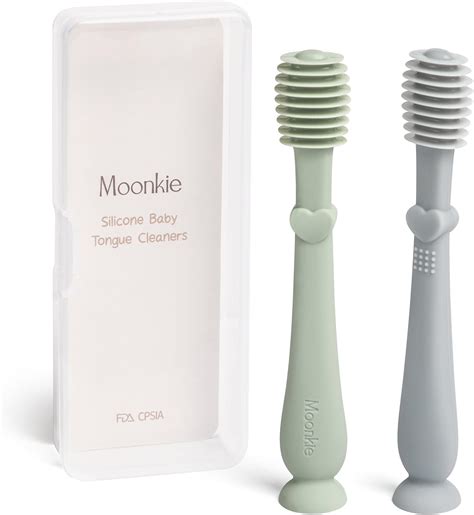Amazon.com: Moonkie Baby Tongue Cleaner, Toddler Toothbrush, Baby Oral ...