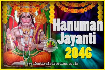 2046 Hanuman Jayanti Pooja Date & Time, 2046 Hanuman Jayanti Calendar ...