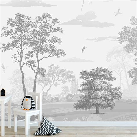 Safari dreamscape Kids room wallpaper