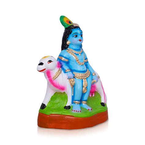 Cow Krishna | Cow with Lord Krishna | Little Krishna with Cow