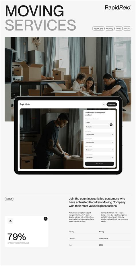 RAPIDRELO-MOVING WEBSITE CONCEPT :: Behance
