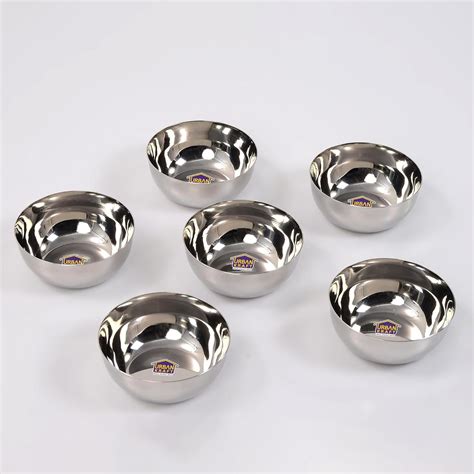 Buy URBAN KRAFT Stainless Steel Bowls Set of 12 | Heavy Guage Solid ...