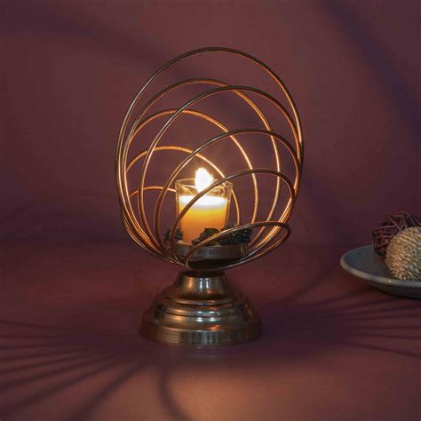 Copper Orb Candle Cradle – Sirevest