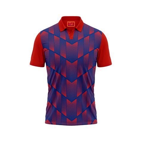 Red Polo Neck Half Sleeve T Shirt NextprintrM184 – Next Print