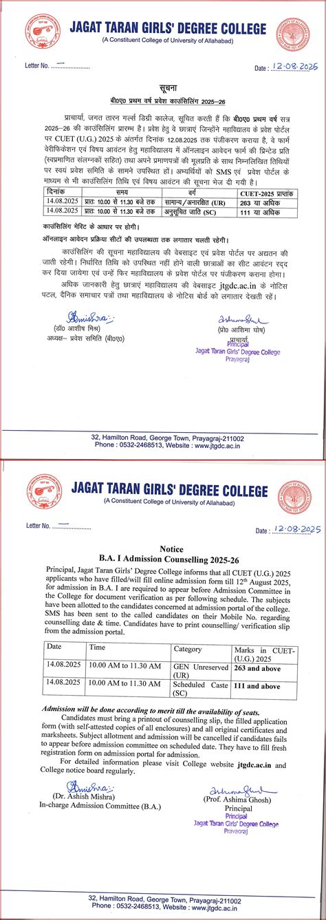 Jagat Taran Girls' Degree College.