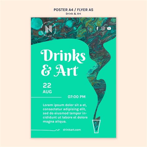 Paint sip flyer Images - Free Download on Freepik
