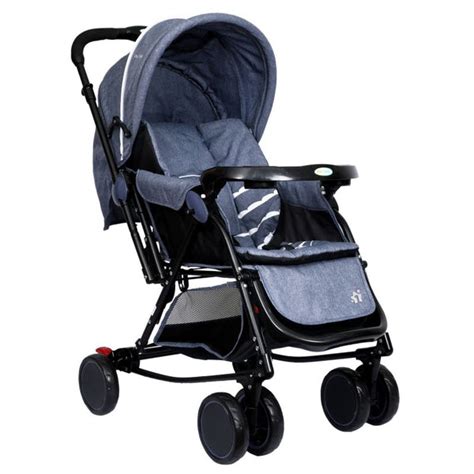 1st Step 2 In 1 Pram Cum Rocker With Reversible Handlebar-Grey