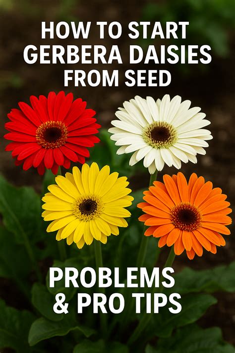 Starting Gerbera Daisies from Seed | Growing Tips, Problems & Solutions ...