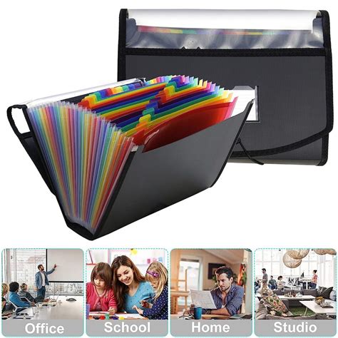 NISUN File Folder 25 Pockets Filing Accordion Folder Document Organiser ...
