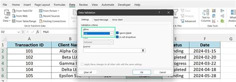 Image result for Excel Data Validation Tutorial Beginners