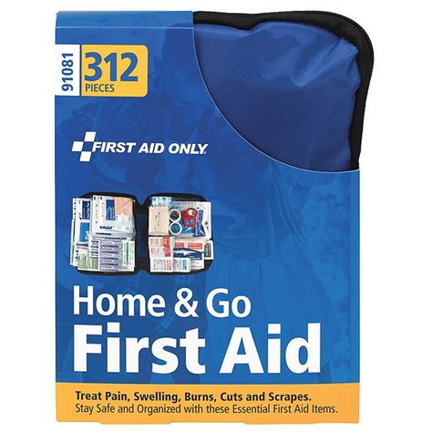 First Aid Only First Aid Kit and Housing, Nylon 312 Components, 50 ...