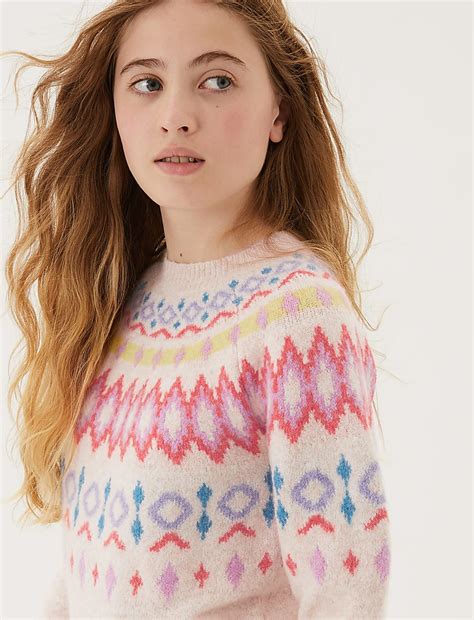 Buy Fair Isle Jumper (6-16 Yrs) at Marks & Spencer