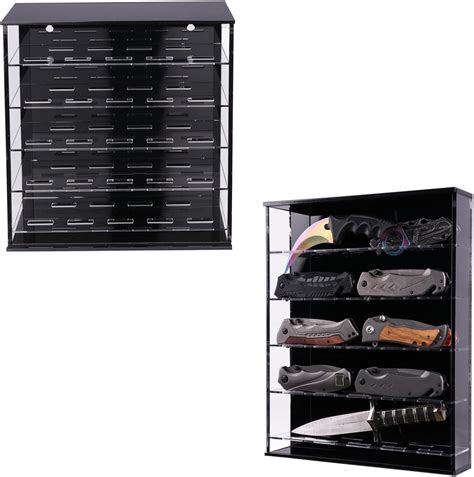 Amazon.com: WLSANX Knife Display Stand Pocket Knife Organizer Desktop ...