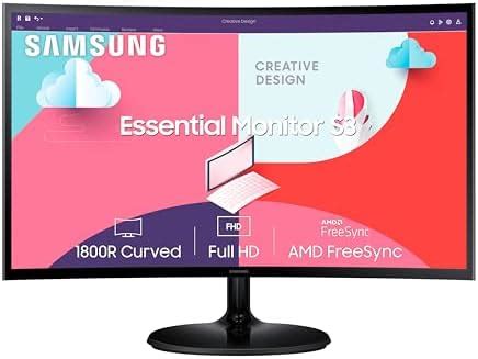 Samsung 27-Inch(68.5Cm) FHD, 1800R Curved 1,920 X 1,080 LCD Monitor ...
