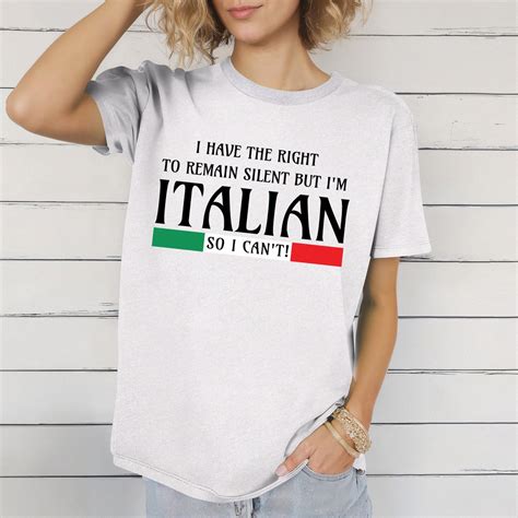 Italian Tshirt, Italy Tee, Italian Flag, Italia Tee, Funny Italian Gift ...