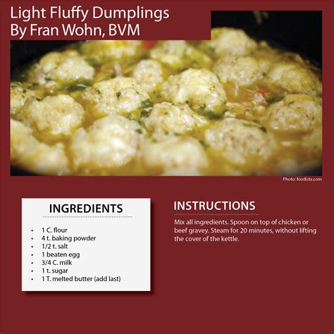 Light Fluffy Dumplings Recipe