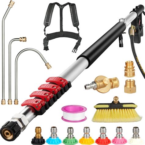 Amazon.com: 24FT Pressure Washer Telescoping Extension Wand, High Power ...