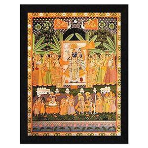ArtX Paper Shri Nath Ji Wall Art Painting, Multicolor, Traditional, 10 ...