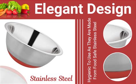 Buy VINAYAK Stainless Steel Solid Anti Skid Mixing Bowl - 1950ml, 1 ...