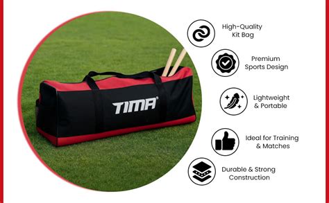 Buy TIMA Cricket Kit Bag | Large Capacity 55 Ltrs Kit Bag for Bats ...