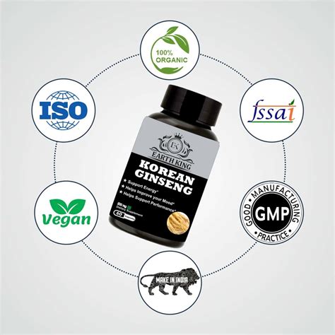 Buy EARTH KING KOREAN GINSENG ROOT EXTRACT DIETARY SUPPLEMENT ...