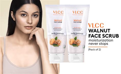 Buy VLCC Walnut Face Scrub - 80g - (Pack of 2) | Moisturizing Scrub For ...