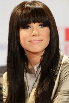 Blunt Cut Bangs Hairstyles by Nine Blunt Bangs Ideas For Your Next Haircut From The Blunt Cut Bangs Hairstyles