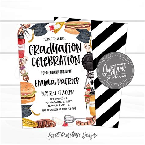 Graduation Bbq Party Invitation Wording