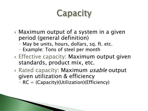 Image result for Capacity Short Form