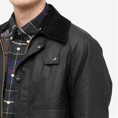 Barbour Men's SL Spey Wax Jacket in Black Barbour