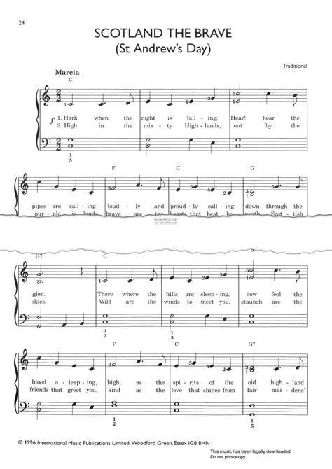 Scotland The Brave - Noten von Traditional - fbd-42546 | notendownload