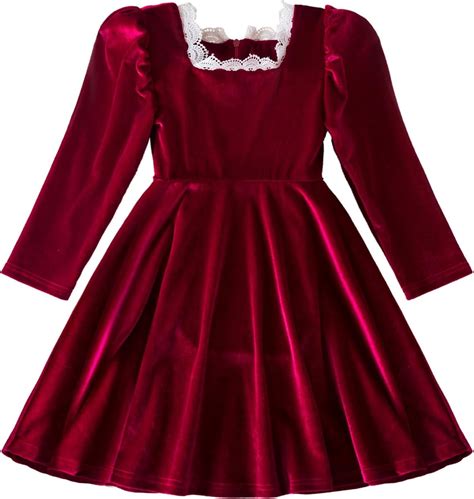 Girl Long Sleeve Dress Fall Winter Princess Causal Dresses Toddler ...