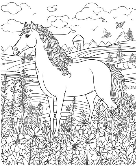 Horse Colouring Pages For Adults at Shannon Mcelroy blog