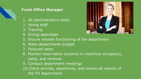 Duties And Responsibilities Of Front Office Manager | Detroit Chinatown