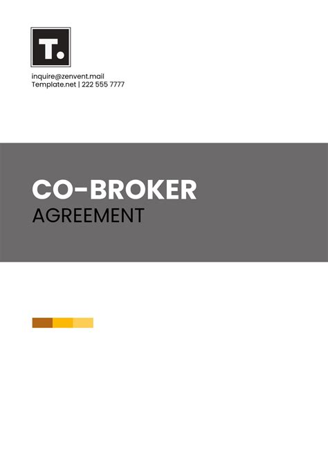 Commercial Loan Broker Fee Agreement Template