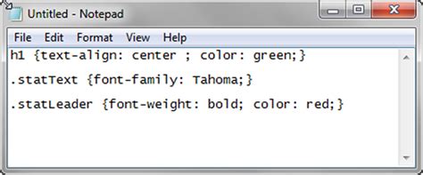 Image result for Internal CSS in HTML Notepad
